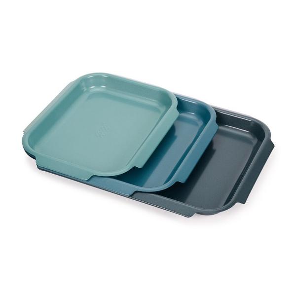 Joseph Joseph, Nest™ Bake Non-Stick 3-piece Blue Baking Tray Set, 45064
