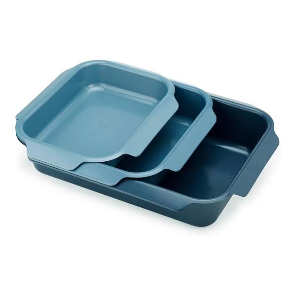 Joseph Joseph, Nest™ Oven Non-stick 3-piece Blue Roasting Tray Set, 45060