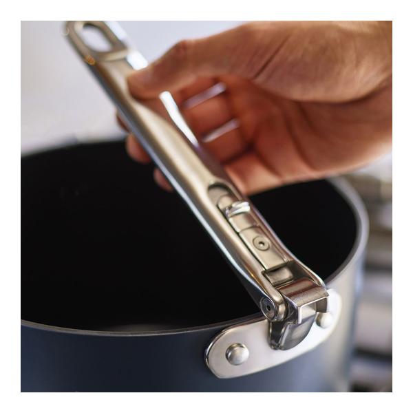 Joseph Joseph, Space Folding Handle Ceramic Non-stick 15cm Blue Saucepan & Lid, 45037