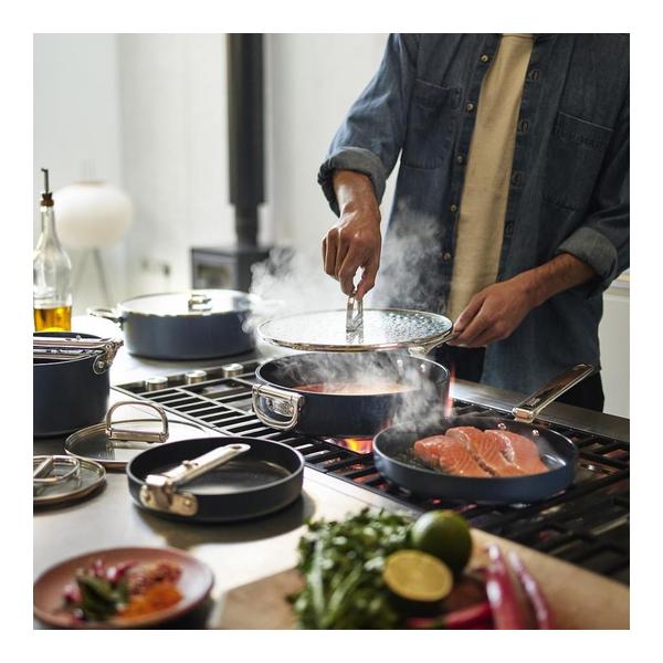 Joseph Joseph, Space Folding Handle Ceramic Non-stick 24cm Blue Frying Pan, 45041