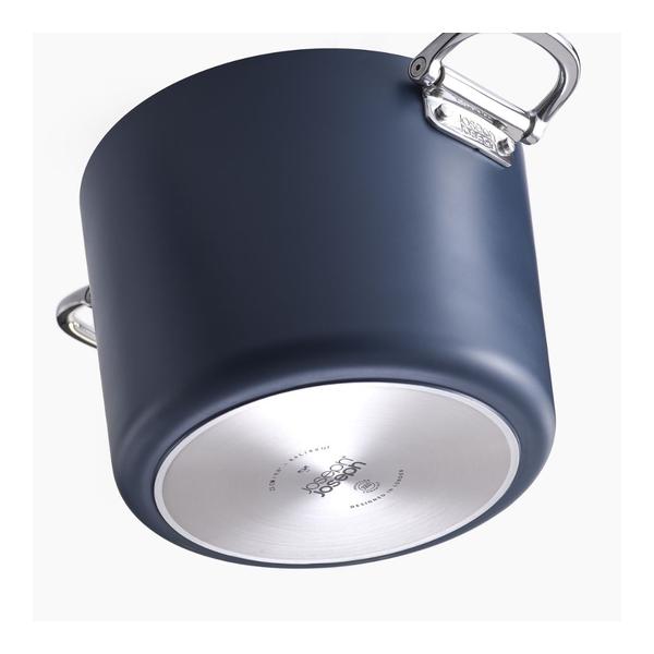Joseph Joseph, Space Folding Handle Ceramic Non-stick 25cm Blue Stock Pot & Lid, 45045