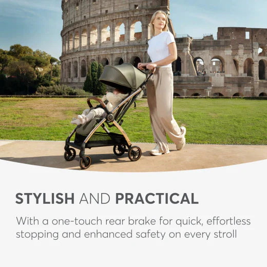 Kikkaboo - Autofolding Pushchair - Jor Dark Grey - Travel Stroller