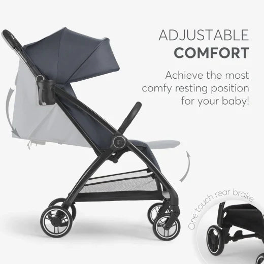 Kikkaboo - Autofolding Pushchair - Jor Dark Grey - Travel Stroller