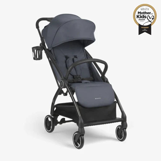 Kikkaboo - Autofolding Pushchair - Jor Dark Grey - Travel Stroller