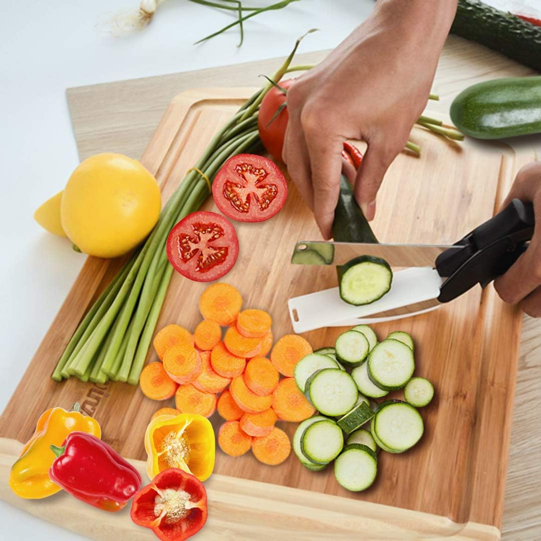 Scissors with Built-In Cutting Board