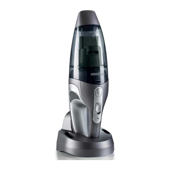 Kenwood Wet & Dry Cordless Handheld Vacuum Cleaner 14.8V Battery, 500ml Capacity Black/Silver