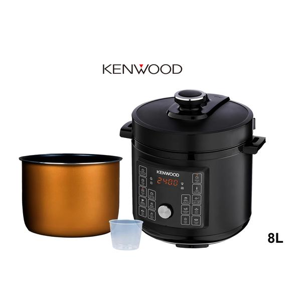 KENWOOD Electric Pressure Cooker 8L Smart Steam Pot 16-in-1 Multifunctional Programmable Multicooker, Steamer, Rice Cooker, Slow Cooker, Saute Pot, Soup, Yogurt, Cake & More PCM95.000BK