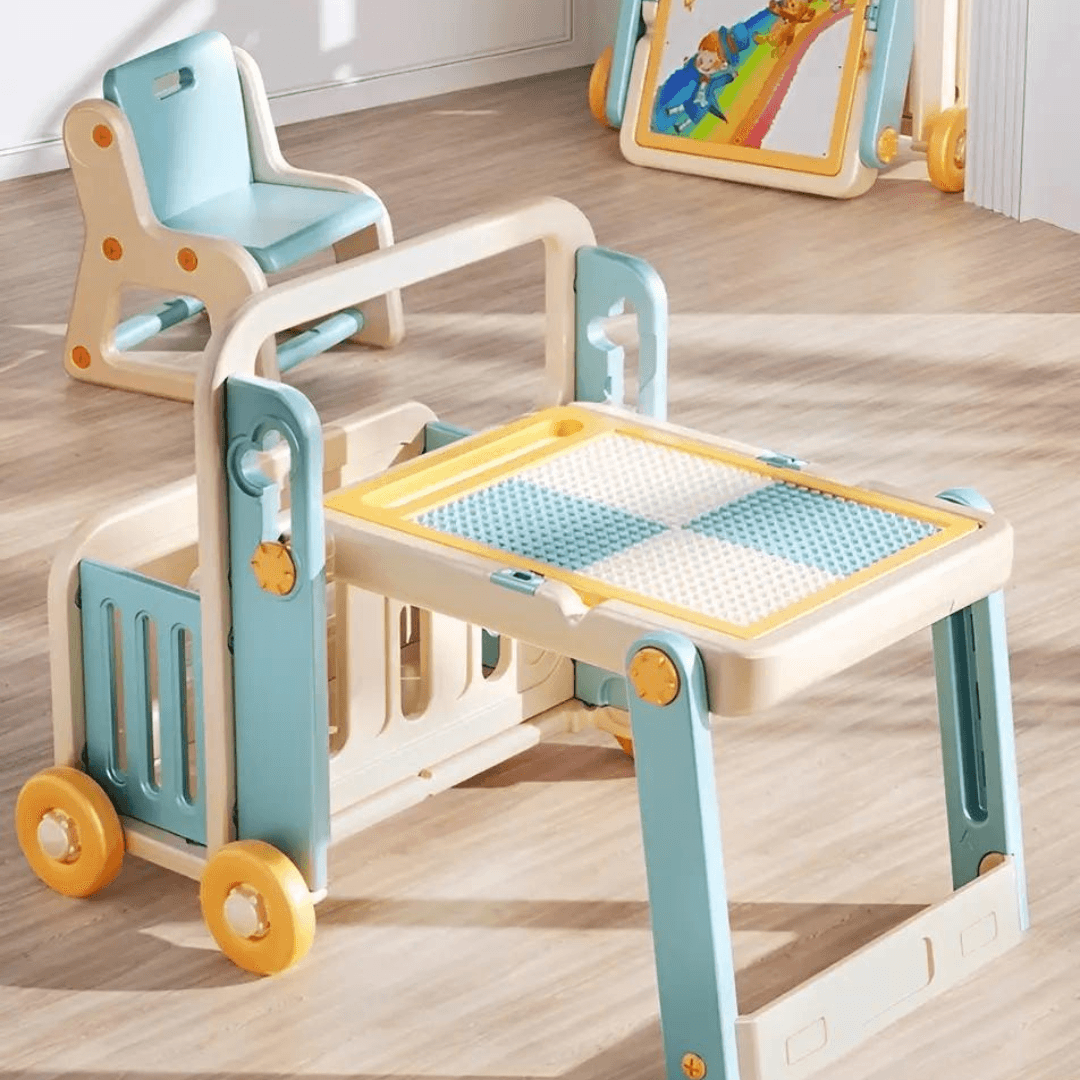 Kindergarten 6 In 1 Multifunctional Children's Building Table