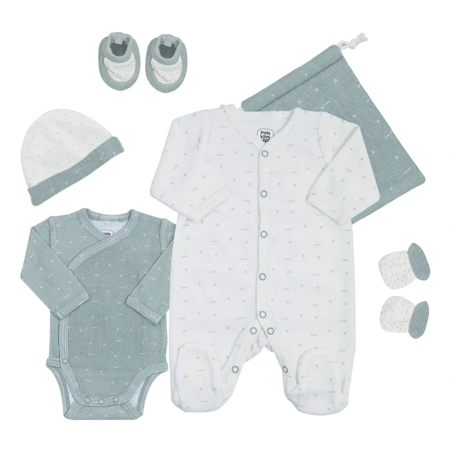 Tiny Steps 6-Piece Baby Gift Set