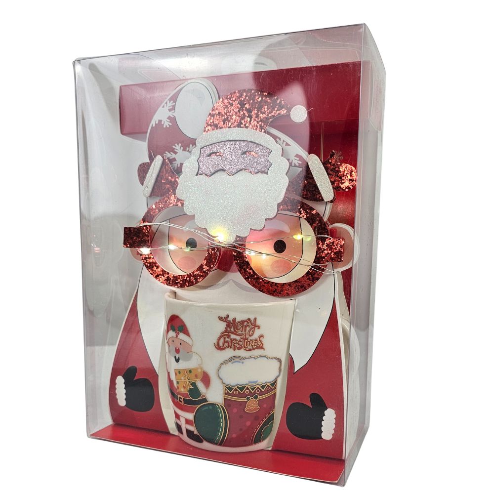 (Net) Christmas Mug Gift with light Lebanon