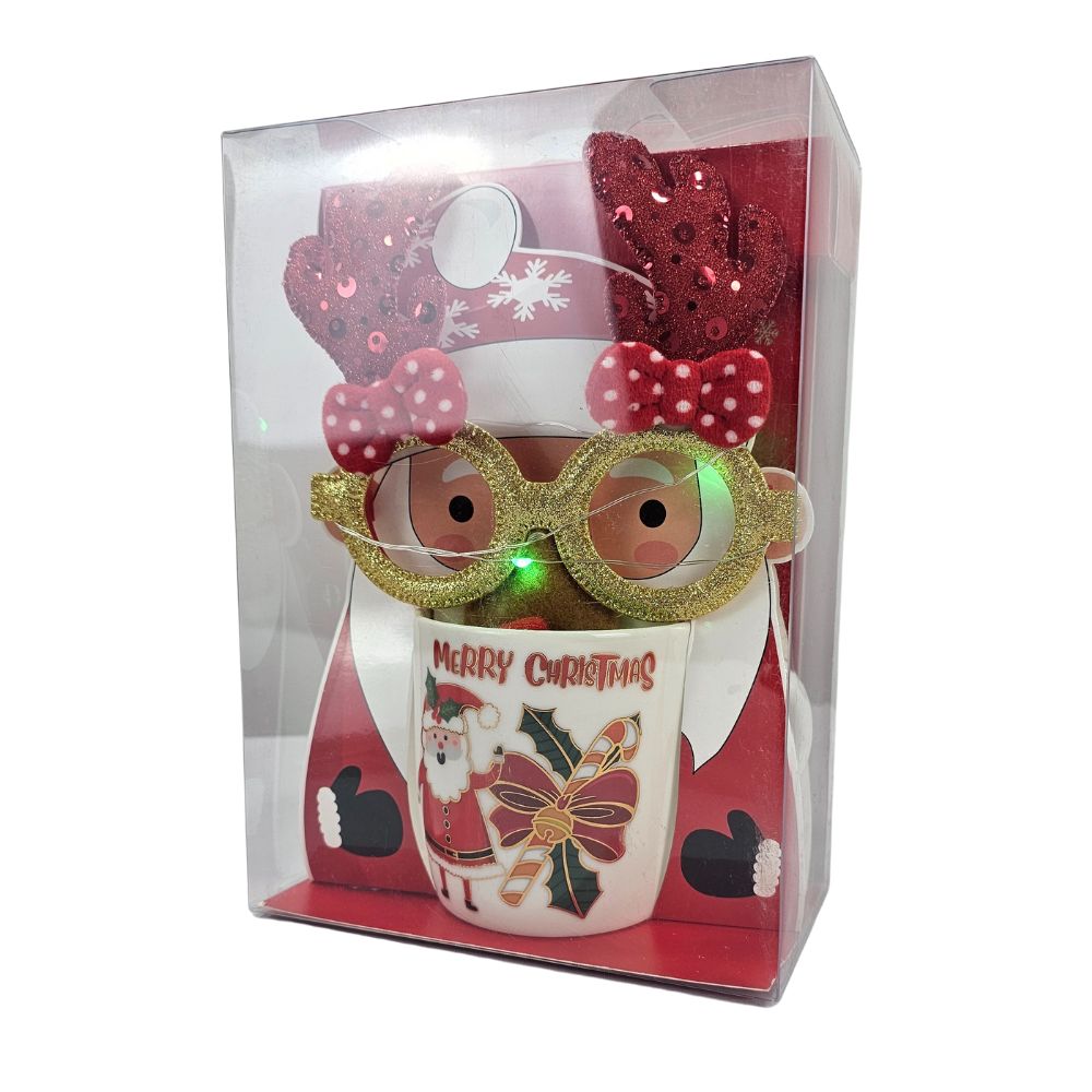 (Net) Christmas Mug Gift with light Lebanon