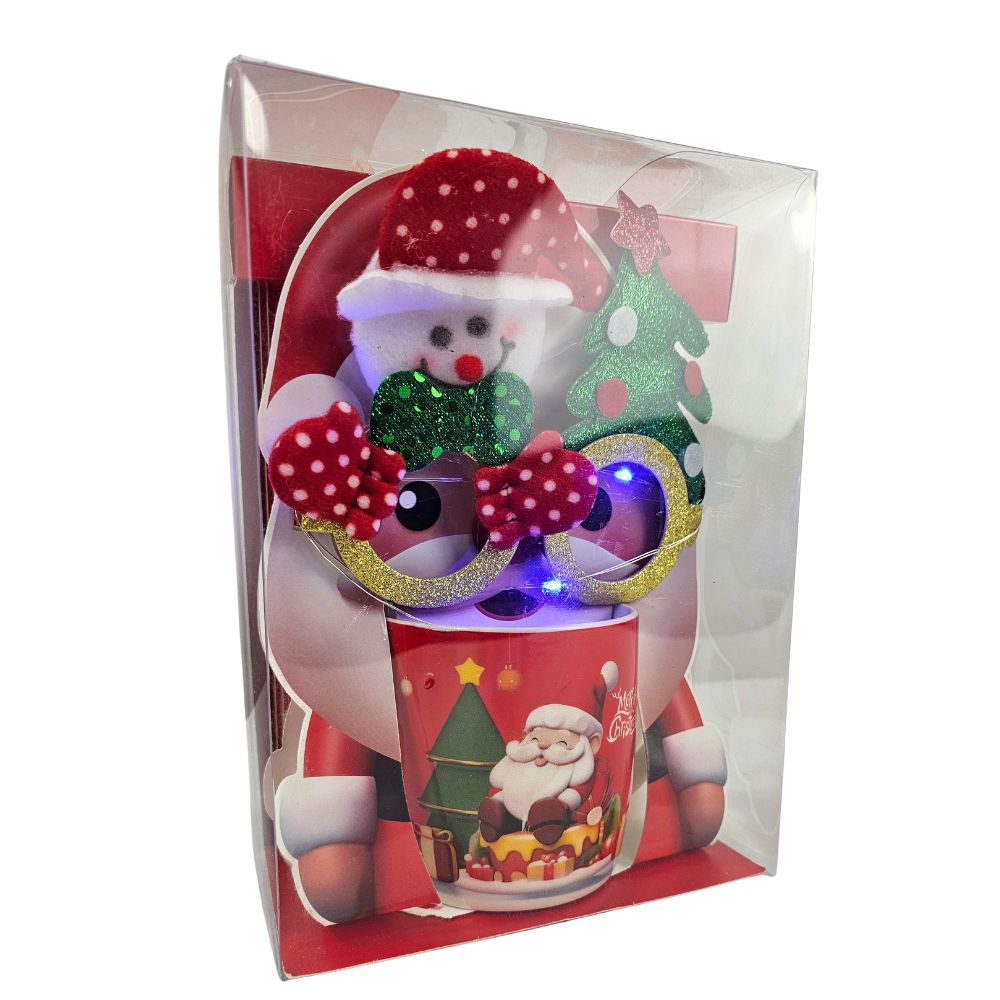(Net) Christmas Mug Gift with light Lebanon