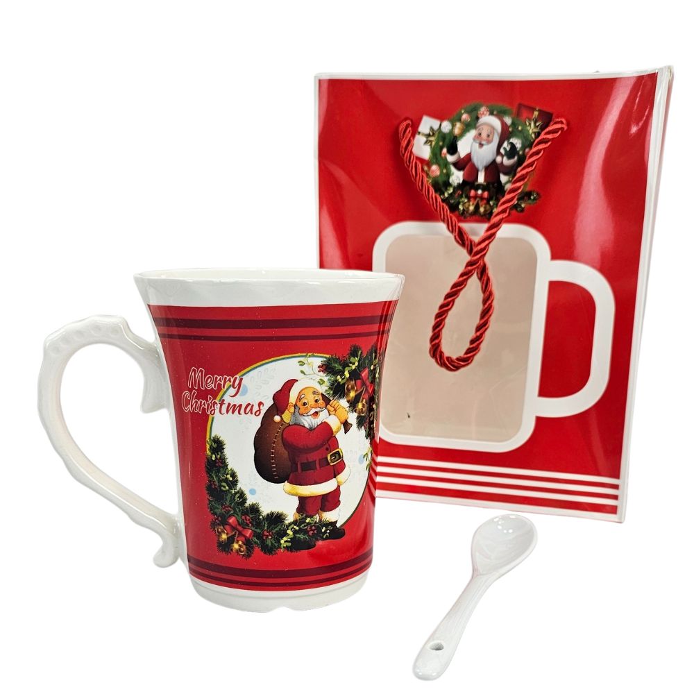 (Net) Christmas Mug Gift with Spoon Lebanon