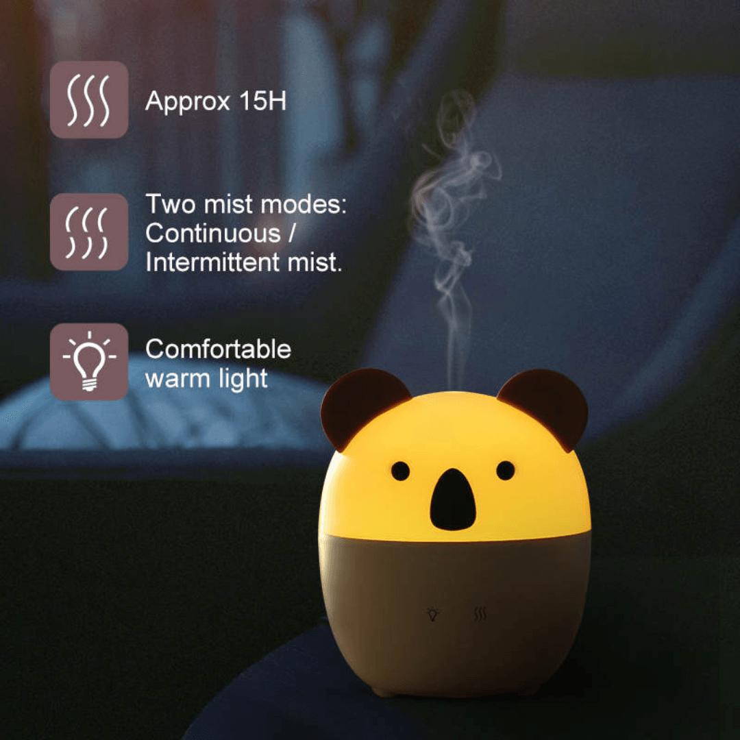 Koala Shape Aroma Diffuser 160ml Cool Mist Humidifier Essential Oil Diffuser For Kids