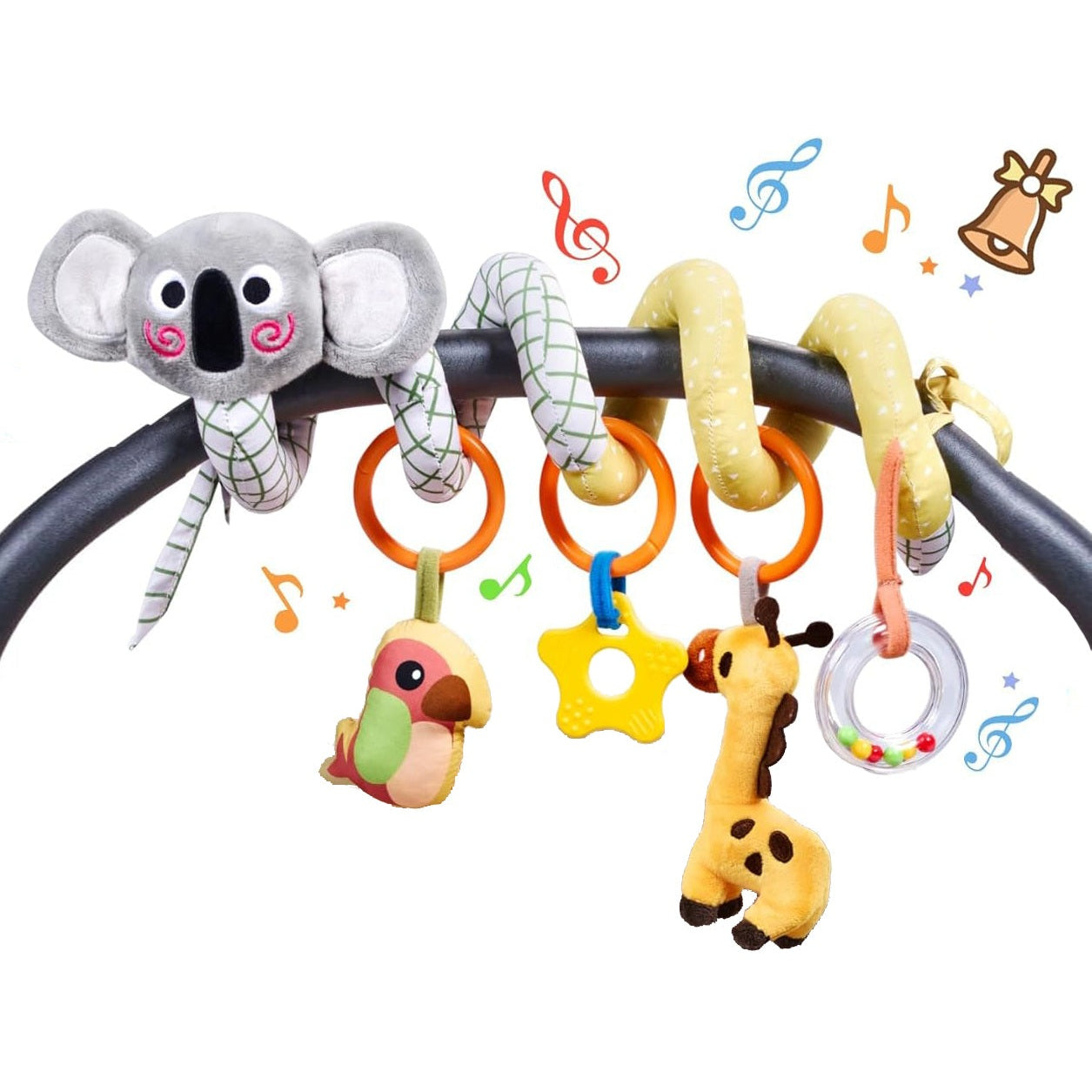 Tumama Kids - Koala Spiral Toy - Textured Play Activity Toy - Sensory For Exploration And Engagement