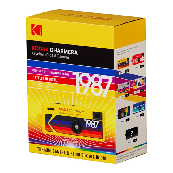 KODAK CHARMERA Keychain Digital Camera Blind Box Single Box (1PC),Mini Camera,Digicam,Video Recording,Bag Charm,1.6 Megapixels,Micro SD Card Slot,for Beginners Teens and Adults