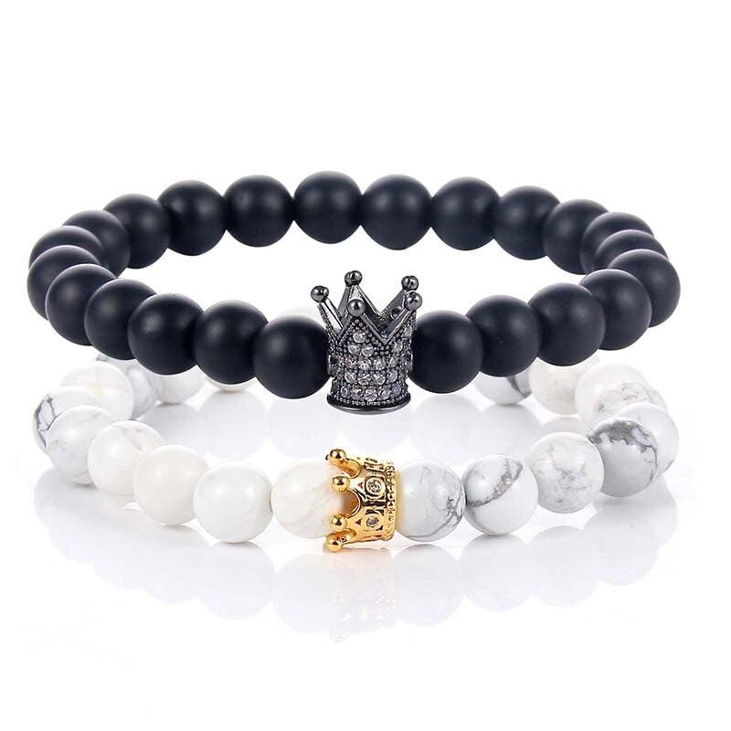 King/Queen Elastic Bracelets For Couples