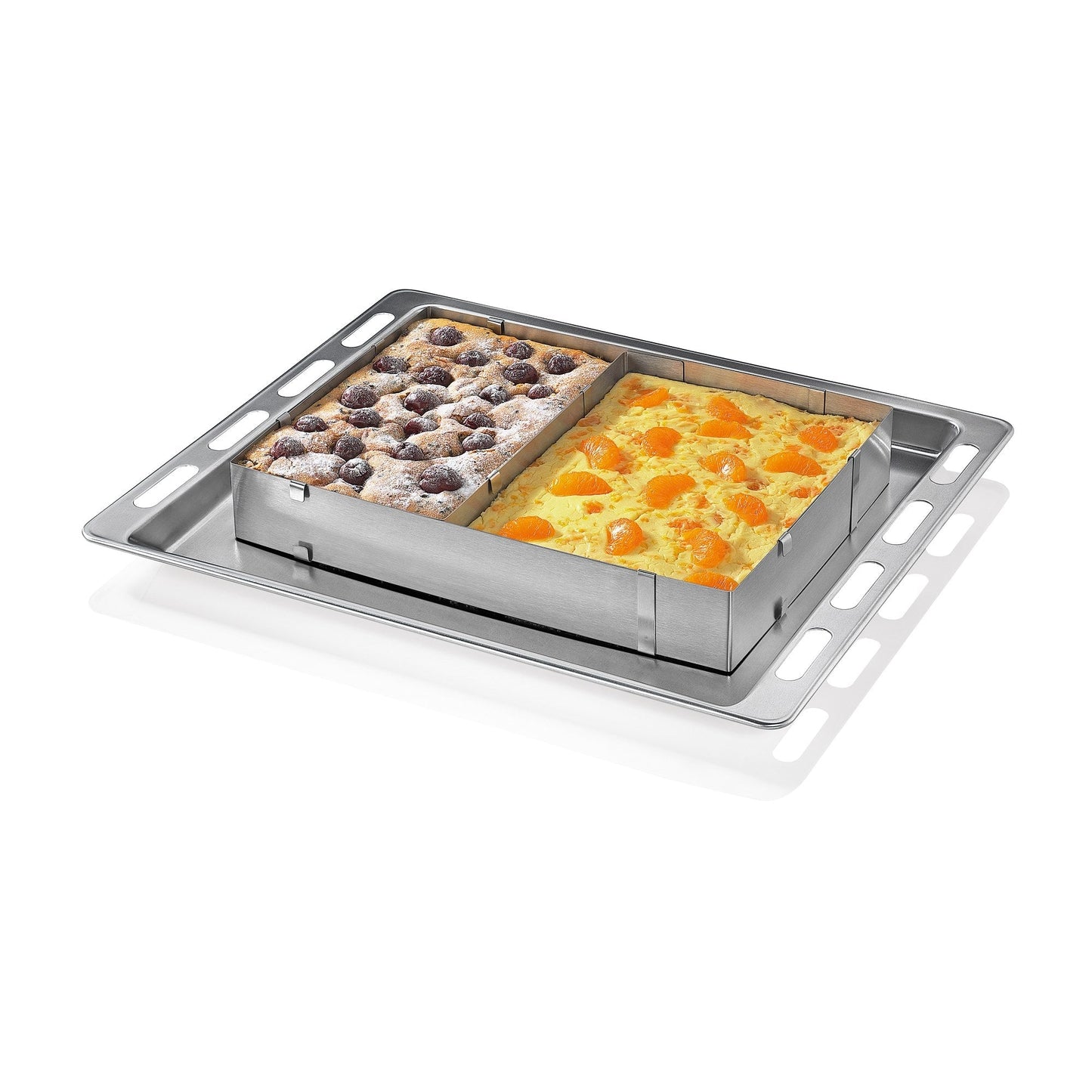 Smart-Planet Cake Mould Baking Frame Rectangular Adjustable Cake Ring Square Individual Stainless Steel for Baking Cake Mould Extendable Baking Mould