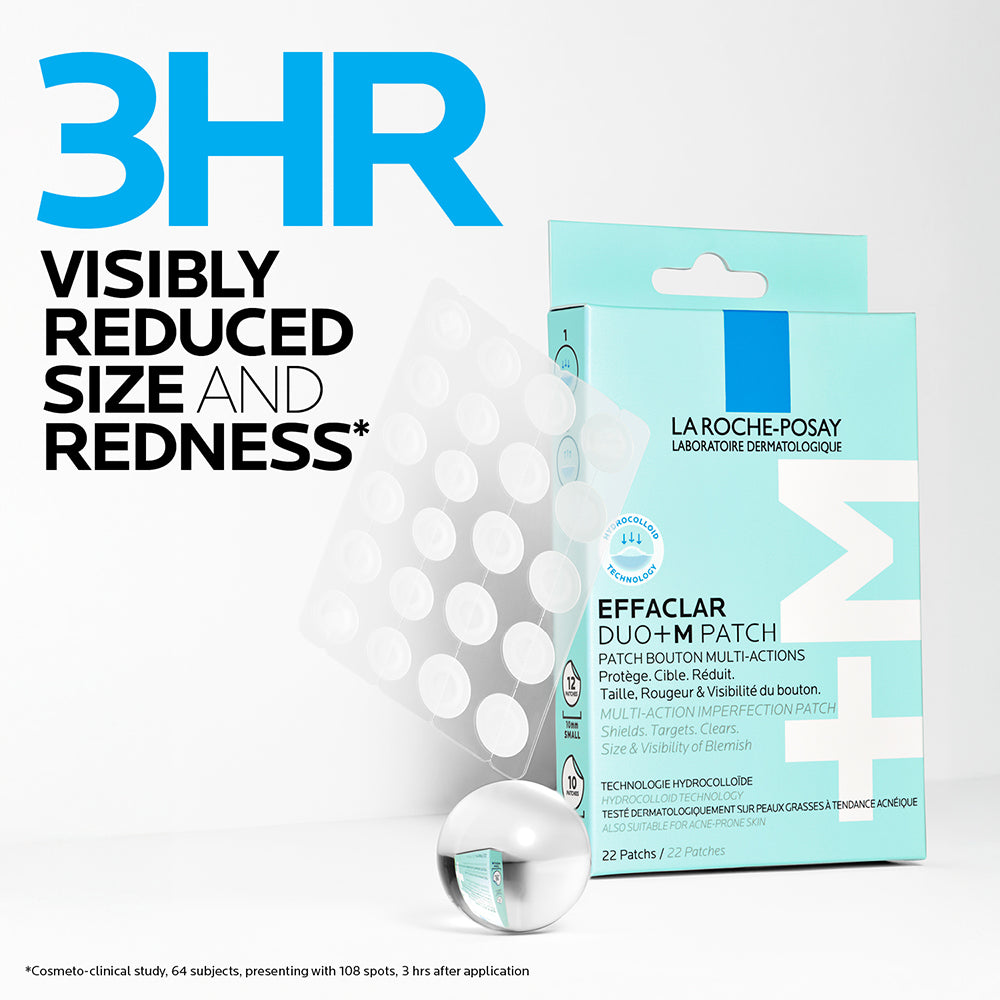 La Roche Posay Effeclar DUO + M Spot Patches for Acne Prone Skin