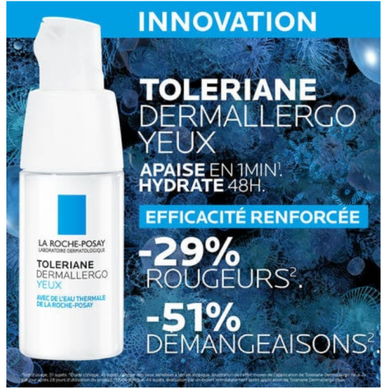 La Roche-Posay TOLERIANE dermallergo yeux soin hydratant 20ml