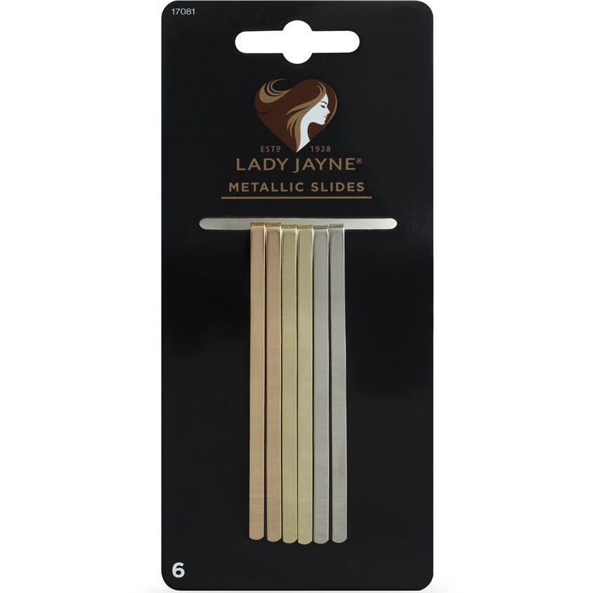 Lady Jayne 17081 Large Metallic Slides - Pk 6 - Medaid