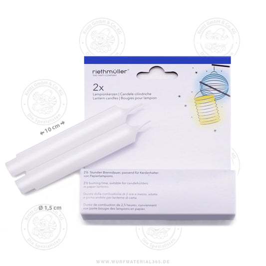Riethmuller Narrow White Lantern Candles 2 pieces|Riethmuller In Lebanon