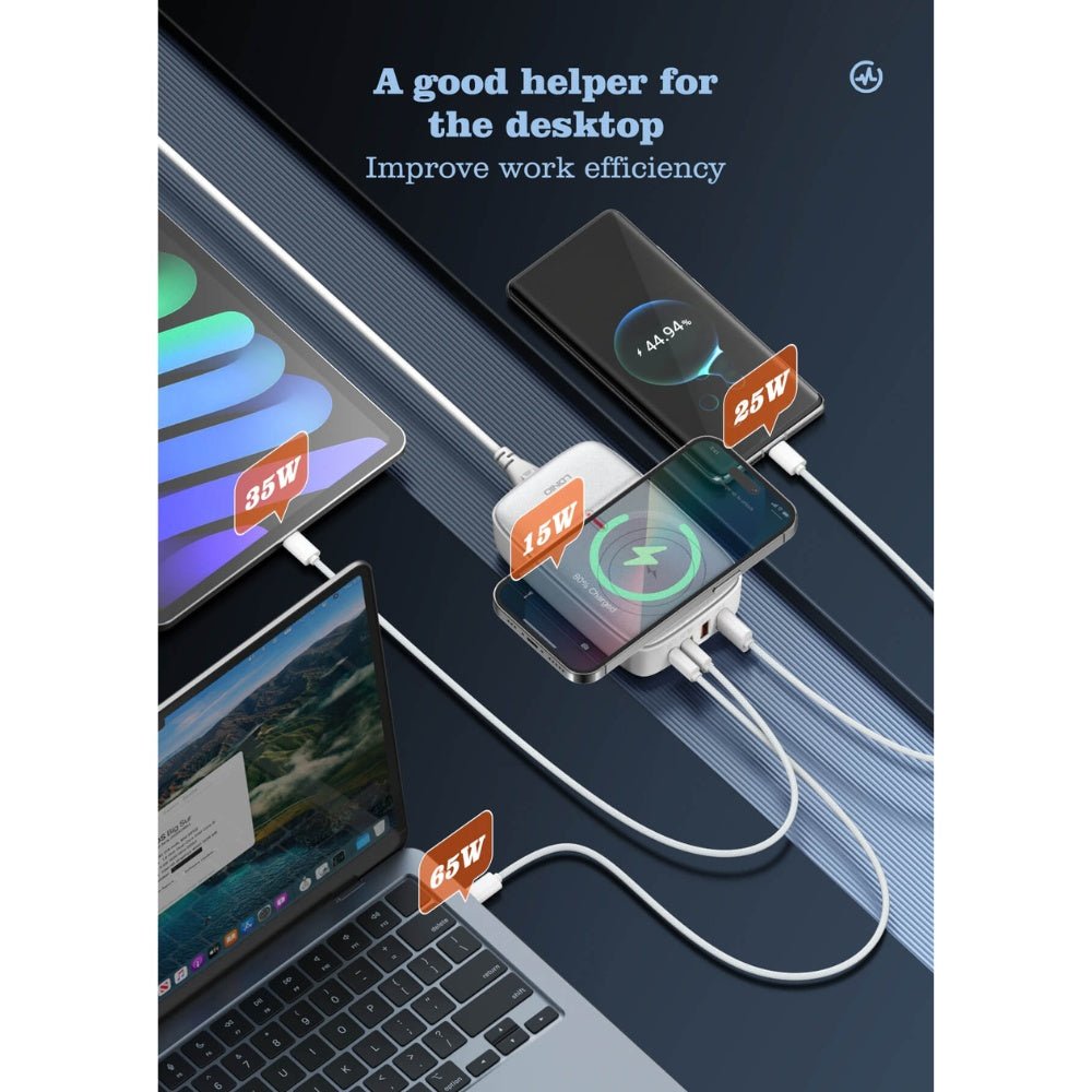 Ldnio 140W Multiport Desktop Wireless Charger Q4010