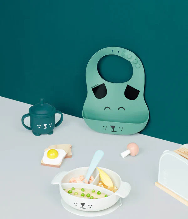 BabyMoov - Kit Learn'isy Dog - (Silicone bowl + Spoon + Bib + Cup )