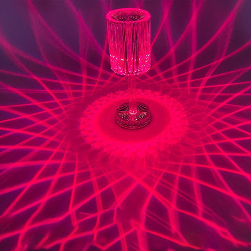 16 Colors LED Rechargeable Crystal Lamp Touch