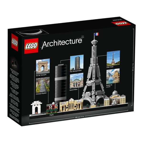 LEGO Architecture Paris Model Building Set - Detailed Display Building Block Set for Kids, Boys and Girls, Ages 12+ - Unique Gift for Travel & Architecture Enthusiasts - 21044