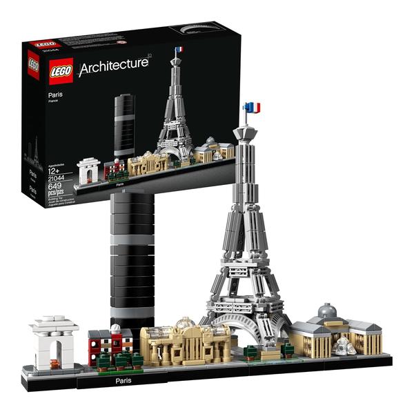 LEGO Architecture Paris Model Building Set - Detailed Display Building Block Set for Kids, Boys and Girls, Ages 12+ - Unique Gift for Travel & Architecture Enthusiasts - 21044