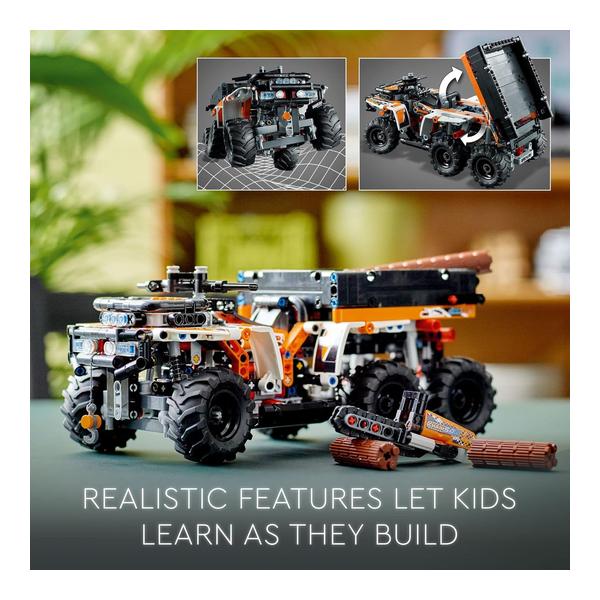 LEGO Technic All-Terrain Vehicle 42139, 6-Wheeled Off Roader Model Truck Toy, ATV Construction Set, Birthday Gift Idea for Kids, Boys and Girls