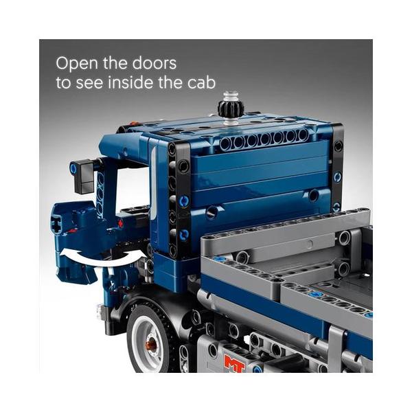 LEGO Technic Tipping Dump Truck Toy - Construction Truck Building Toy for Kids, Boys and Girls, Ages 9+ - Gift for Birthdays - W/Realistic Features - 42203