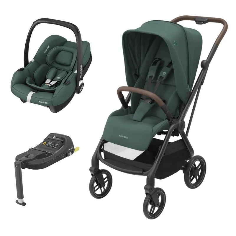 Maxi-Cosi - Leona2 (Essential Graphite) - 3pcs Bundle Leona2 Stroller - CabrioFix i-size CarCabrioFix i-Size Car Seat - CabrioFix i-Size Base. - Travel System