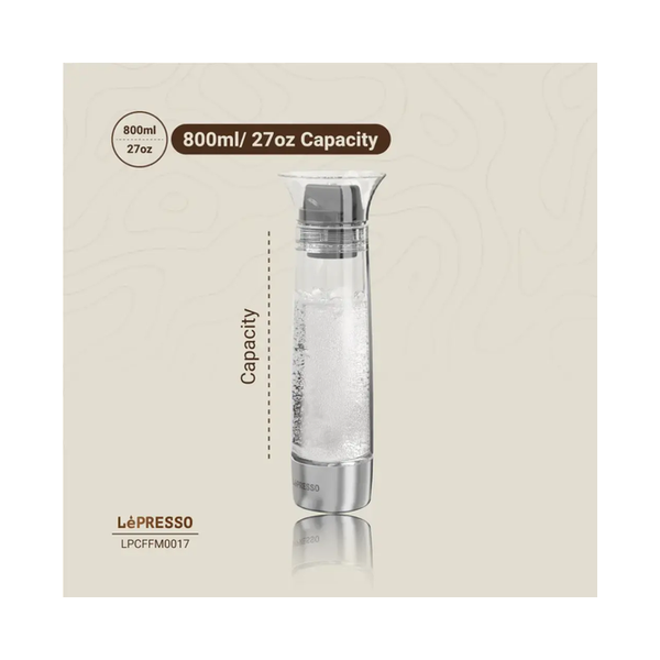 Lepresso Carbonator Instant Sparkling Water 800mL, LPCFFM0017