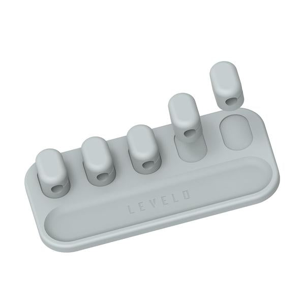 Levelo Livia Detachable Magnetic Cable Management, Tangle-Free, 5 Magnetic Heads, Lightweight, Easy to Install, Within 4mm Diamete Cable Compatibility, 8L x 4W centimeters, 25 Grams