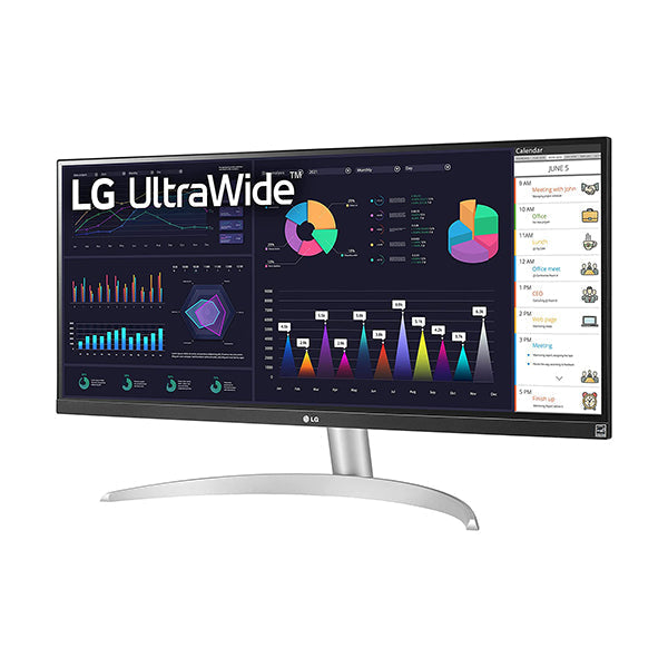 LG 29WQ600-W 29" 21:9 UltraWide Full HD (2560 x 1080) 100Hz IPS Monitor, with sRGB 99% Color Gamut with HDR10, USB Type-C, AMD FreeSync, Built in Speakers, 3-Side Virtually Borderless Design