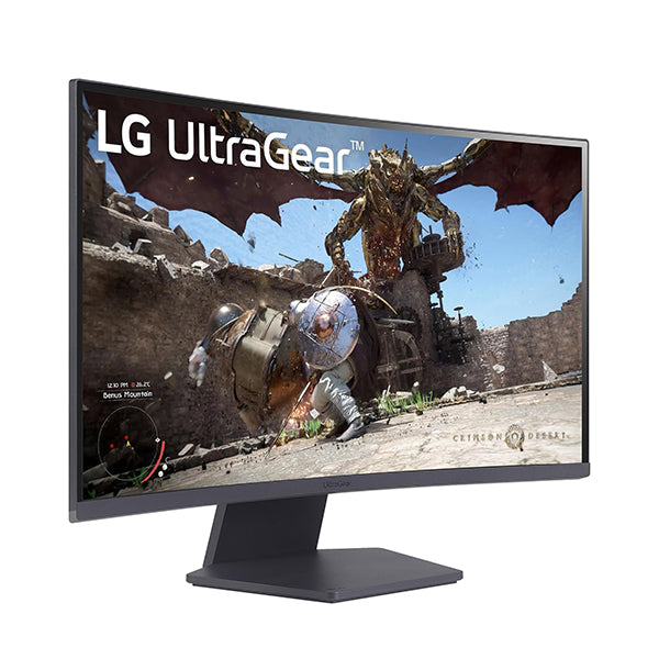 LG 27GS60QC-B Ultragear Curved Gaming Monitor 27-Inch QHD (2560x1440) 180Hz 1ms 1000R AMD FreeSync HDR10 HDMIx2 DisplayPort Borderless Design Black Stabilizer DAS Crosshair FPS Counter