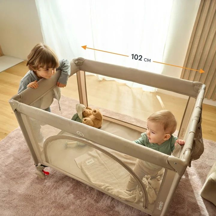 Lionelo - Laura - Baby Bed - Beige Sand
