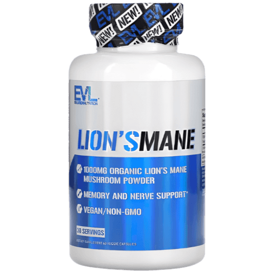 EVL Lion's Mane, 60 Veggie Capsules 500mg Extract