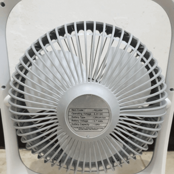 Lithium Battery Rechargeable 360° Fan - Medaid International