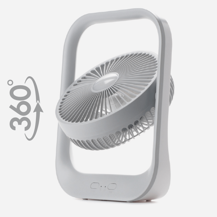 Lithium Battery Rechargeable 360° Fan - Medaid International