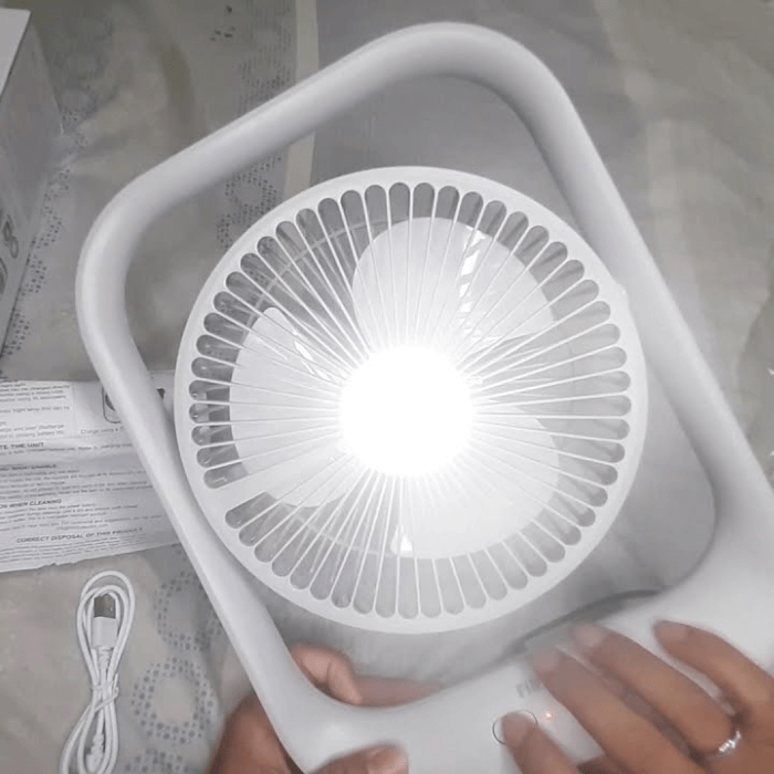 Lithium Battery Rechargeable 360° Fan - Medaid International