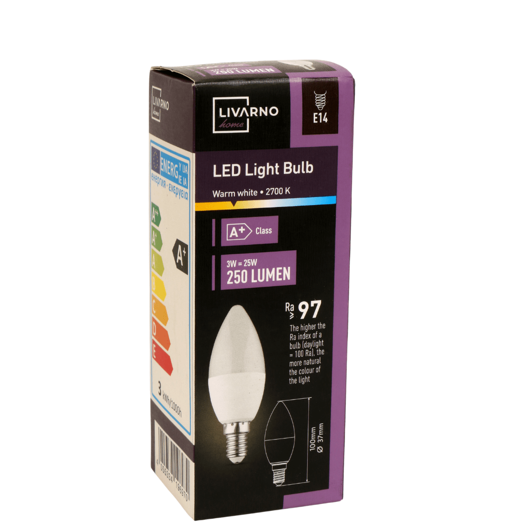 Livarno Home LED Bulb Light 3W=25W E14