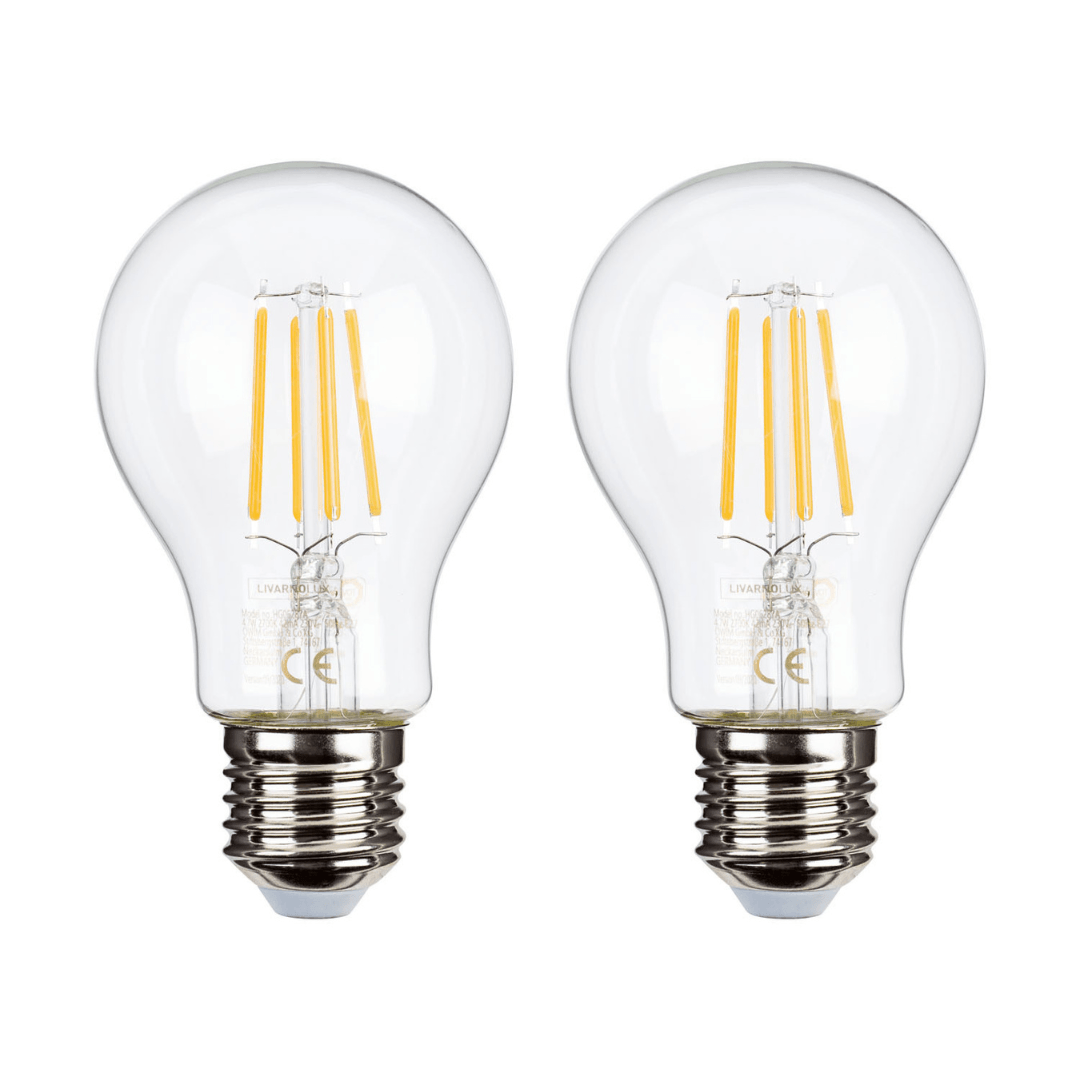 Livarno Home LED Filament Bulbs E27 4.7W=40W Set of 2