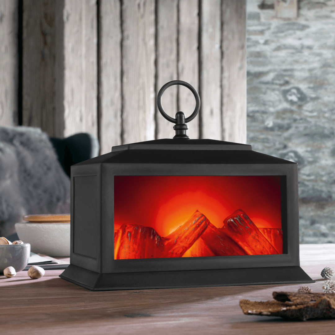 LIVARNO HOME LED LANTERN WITH CHIMNEY EFFECT