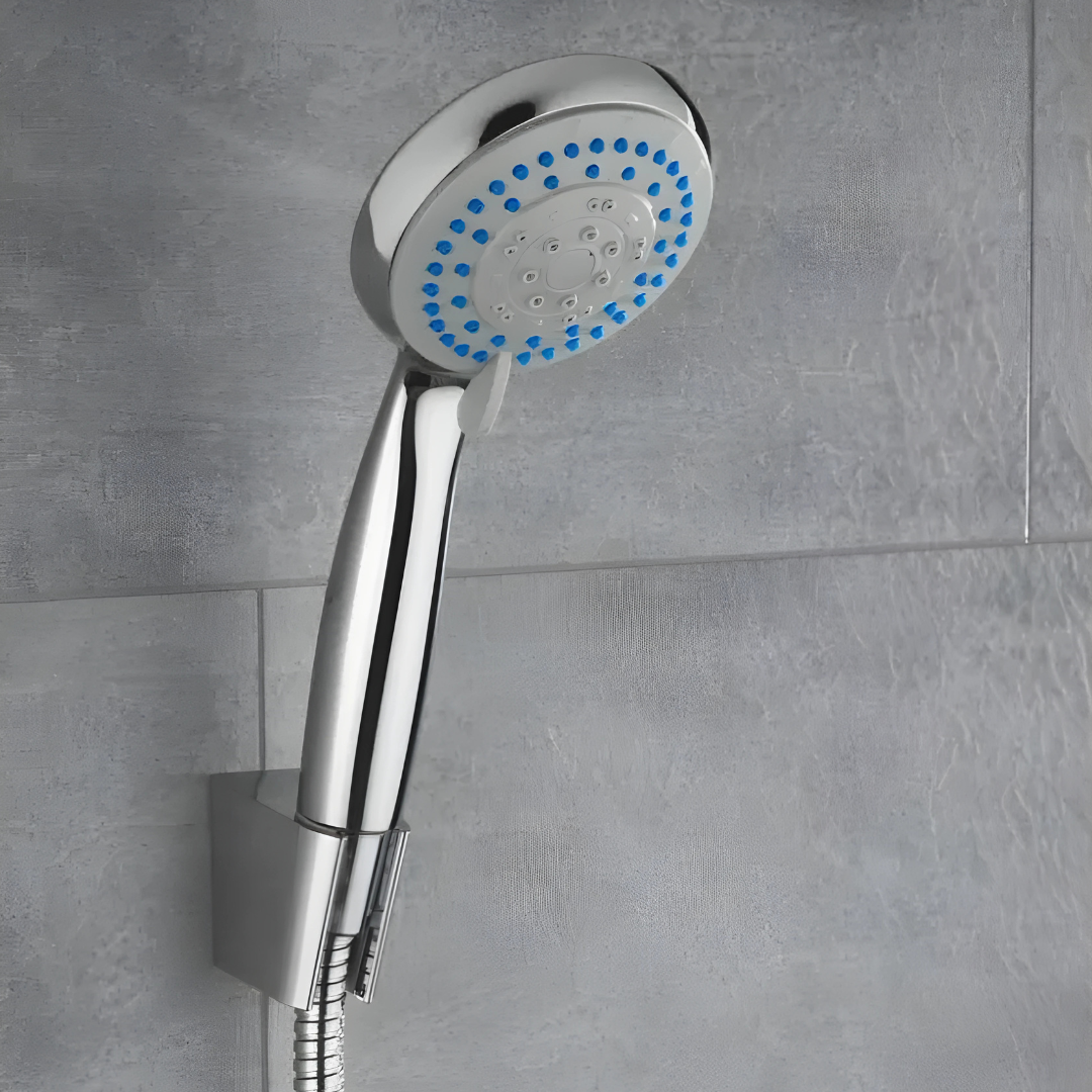 Livarno Home 5-Mode Round Shower Head – Chrome Finish
