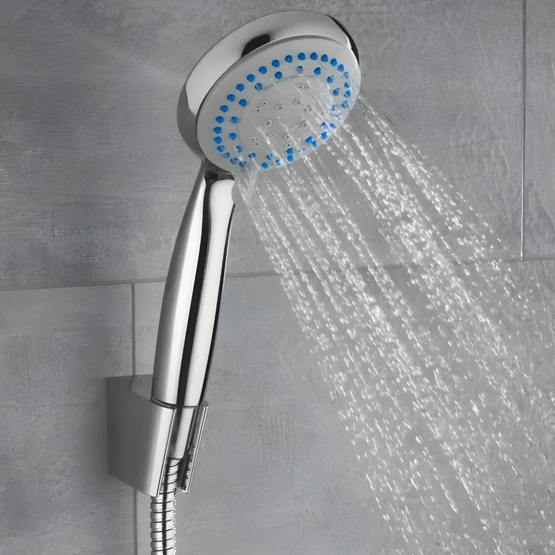 Livarno Home 5-Mode Round Shower Head – Chrome Finish