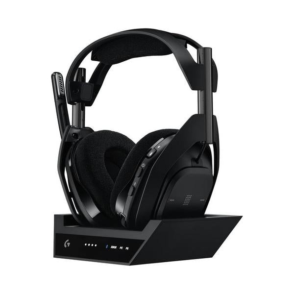 Logitech G Astro A50 X Omni-Platform Wireless Gaming Headset + Base Station for PS5, Xbox, PC: PLAYSYNC Video & Audio Switcher, HDMI 2.1 4K 120Hz VRR, <24 bit/48 kHz, 24hr Battery, 2.4GHz & BT