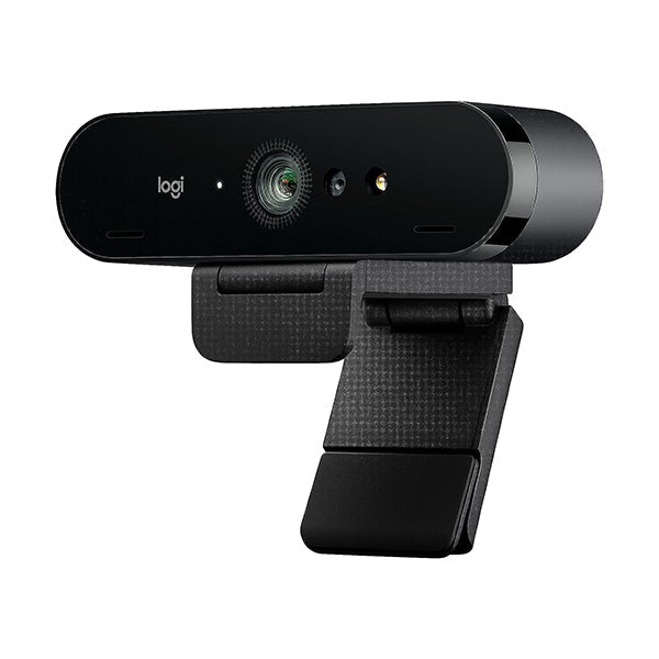 Logitech, Brio 4K Webcam, Ultra 4K HD Video Calling, Noise-Canceling mic, HD Auto Light Correction, Wide Field of View, Works with Microsoft Teams, Zoom, Google Voice, PC/Mac/Laptop/Macbook/Tablet - 960-001194